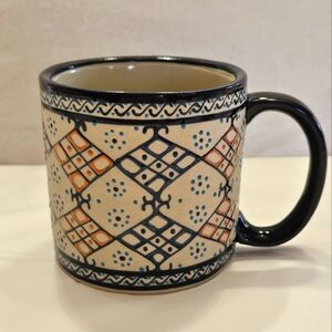 Signed Art Pottery Mug by Javier Servin Mexico.
